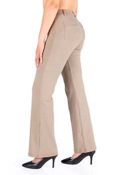 PRICES MAY VARY. Petite (27"/29" inseam) fits women 5'-5'4". Regular (31" inseam) fits women 5'5"-5'7". Long (33" inseam) fits women 5'7"-5'9". Tall (35" inseam) fits women 5'9"-6'. Extra Tall (37" inseam) fits women 6' and above. Note: This inseam chart is for reference only. To ensure the best personal fit, refer to our "How to Measure the Inseam" section in the product description to find your ideal inseam length 87% Nylon/ 13% Spandex. No see-through, moisture-wicking, wrinkle-resistant, fou Yoga Dress Pants, Dress Yoga Pants, Yoga Dress, Tall Dress, Slacks Trousers, Thermal Pants, Tall Dresses, Peplum Styles, Dress Pant