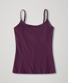 Women's Winter Bloom Everyday Shelf Bra Camisole L. Super soft organic women's Everyday Shelf Bra Camisole from Wear PACT. Fair Trade Factory. GOTS Certified Organic Cotton Basic Sleeveless Top With Adjustable Straps, Purple Cotton Camisole Top, Purple Camisole Top With Built-in Bra, Basic Tank Top With Adjustable Straps, Purple Spaghetti Strap Top With Built-in Bra, Fitted Purple Top With Adjustable Straps, Purple Spaghetti Straps Top With Built-in Bra, Fitted Purple Cotton Camisole, Purple Cotton Spaghetti Strap Tops