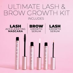 Our Ultimate Lash & Brow Growth Kit includes our best selling Lash Growth Serum, Lash Growth Mascara and Brow Growth Serum. Comes in a handy box. Our Eyelash Enhancing Growth Serum is formulated with natural and safe ingredients to help increase volume, thickness, length and curl of your lashes. Our lash growth serum is vegan, paraben free and cruelty free, contains all natural ingredients, with no artificial fragrances or colours and dermatologically tested. See the appearance of longer, thicke Sultry Eyes, Best Lash Serum, Best Eyelash Growth Serum, Brow Growth, Brow Growth Serum, Lash Growth Serum, Longer Lashes, Lashes And Brows, Lash Growth