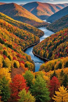 Autumn Colors: Best Places to See Fall Foliage in West Virginia Virginia Fall Aesthetic, Fall West Virginia, West Virginia Fall Foliage, Fall In West Virginia, Georgia Fall Foliage, Virginia In The Fall, Autumn In The Mountains, Fall In Virginia, Autumn Vacations