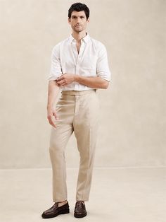 Dressy Casual Attire, Semi Formal Wedding Attire, Linen Suit Men, Formal Wedding Attire, Cocktail Attire Men, Mens Wedding Attire, White Shirt Men, Mens Attire, Guest Attire