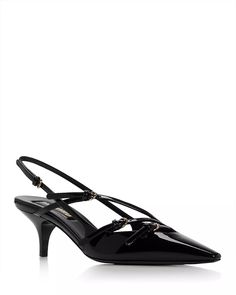 Miu Miu - Women's Classic 70 Pointed Toe High Heel Pumps Miu Miu Ankle Strap Slingback Pumps For Evening, Elegant Miu Miu Slingback Pumps With Pointed Toe, Miu Miu Luxury Pointed Toe Slingback Pumps, Elegant Miu Miu Pointed Toe Heels, Luxury Miu Miu Pointed Toe Heels, High Heel Pumps, High Heel Sandals, Miu Miu, Pumps Heels