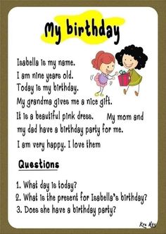 a birthday poem with two children holding hands