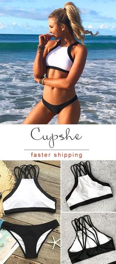 Get better one here! Show off glimpses of skin with this hot bikini set. This unique contrast color bikini has it all. Denim Shorts Outfit Summer, Kimberley Garner, Summer Shorts Outfits, Swim Suits, Summer Swim Suits, Summer Suits, Shorts Summer