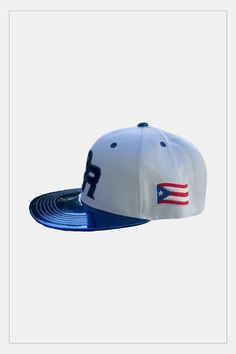 Puerto Rico Caps PR 3D Blue Metallic Sophisticated and refined ensemble, showcasting a harmonious blend of skill and precision Puerto Rico Baseball, Island Culture, Puerto Rico Flag, Black Metallic, Metallic Gold, Puerto Rico, One Size Fits All, White Blue, Baseball Cap