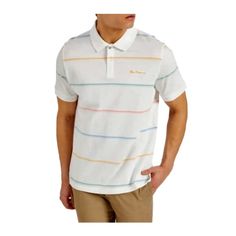 Ben Sherman Stripe Polo Shirt. Nwt. Size Xl. Color- White. Retail- $80. Length- 32” Armpit-Armpit Laying Flat (On One Side)- 24” White Polo Collar T-shirt For Spring, Casual White Collared T-shirt, White Casual Polo Shirt With Relaxed Fit, Casual White Polo Shirt With Relaxed Fit, White Relaxed Fit Polo Shirt, White Cotton Polo Shirt For Spring, White Relaxed Fit Casual Polo Shirt, White Collared T-shirt With Relaxed Fit, White Relaxed Fit Collared T-shirt