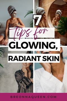 "Transform your skin with this radiant skincare routine, designed to bring out your inner glow. Learn the tips and tricks to achieve luminous and healthy-looking skin. #GlowingSkin #SkincareTips #RadiantBeauty" Skincare Routine Guide, Makeup Tips To Look Younger, Glowing Radiant Skin, Best Skincare Products, Skin Issues, Younger Looking Skin, Skin Tips