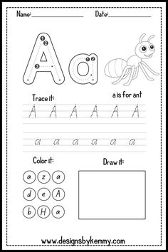 an alphabet worksheet with the letter d and its matching letters to make it easier for