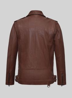 Introducing our Nobelvalor Tan Rider Leather Jacket, especially designed to make you stand out in the fashion world with its unique style. Custom-made from pure leather, our jacket offers a classy style for your fun hangouts or night rides with friends.   So give your casual style a bold twist with our jacket, which will make your ensemble a rich perfection.  Made Using Pure Napa Sheep Skin Soft Leather.   Look Includes     Tan Brown Washed and Waxed  Leather   Antique Silver Zipper     You can Red Tweed Jacket, Green Tweed Suit, Grey Tweed Suit, Herringbone Shirt, White Tuxedo, Cashmere Jacket, Sheep Skin, Green Suit, Tuxedo Shirts