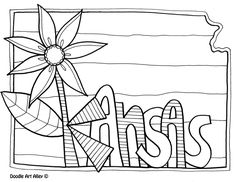 this is an image of a coloring page with the word kiss written in cursive writing