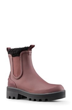 A temperature rating of -14ºF prepares this easy-on, waterproof boot for harsh conditions while faux-shearling lining adds warmth and cozy feels. Waterproof: protects against rain, puddles and slush to keep feet dry in wet conditions 1 3/4" heel; 1" platform 6" shaft Removable insole Temperature rated to -14°F/-10°C Rubber upper/textile faux-shearling lining/rubber sole Imported Winter Boots Women Waterproof, Waterproof Winter Boots, Winter Boots Women, Waterproof Boots, Boot Shoes Women, Mid Calf, Winter Boot, Nordstrom Rack, Knee High