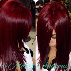 Red Halo Hair Color, Red Halo Hair, Deep Red Hair, Red Hair Don't Care, Dark Red Hair, Halo Hair, Beautiful Hair Color, Pinterest Hair, Burgundy Hair