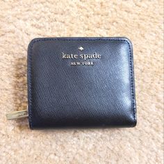 Brand New Black Kate Spade Wallet With Tags Kate Spade Bag Black, Blue Wallet, Id Wallet, Kate Spade Wallet, Zipper Wallet, Slim Wallet, Zip Wallet, Mini Purse, Small Wallet