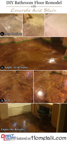 how to remove stained concrete from the floor with vinegar and water based epoxant