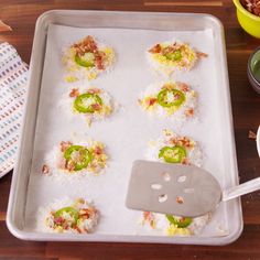 the food is prepared and ready to be cooked in the oven for dinner or as an appetizer