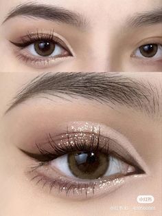 Formal Makeup Eyeshadow, Douyin Makeup For Wedding, Brown Eyeshadow Douyin, Brown Douyin Makeup Look, Doe Eyes Makeup Asian, Brown Makeup Looks Korean, Aesthetic Makeup For Prom, Bridesmaid Makeup Douyin, Brown Chinese Makeup