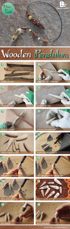 the instructions for how to make an art project with wood and metal parts on it