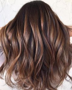 Brown Hair With Balayage Highlights Tiger Eye Hair Color, Tiger Eye Hair, Beautiful Brown Hair, Balayage Ideas, Brown Hair With Caramel Highlights, Highlights Balayage, Color Highlights, Brown Hair Balayage