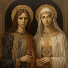 Saints Perpetua And Felicity, Perpetua And Felicity, Female Saints, Santa Filomena, Mother Mary Pictures, Spiritual Photos, Saint Barbara, Saint Joan Of Arc, Spiritual Images