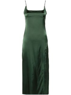 Jacquemus La Robe Slip Dress - Farfetch Mini Night Dress, Jacquemus Dress, Green Slip Dress, Night Dress For Women, Sophisticated Dress, Satin Slip, Satin Slip Dress, Van Cleef Arpels, Stretch Satin