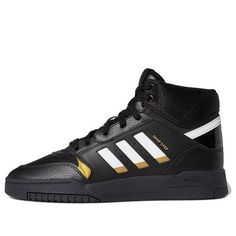 adidas originals Drop Step 'Black Yellow White' EE5927 (SNKR/Unisex) High-top Sneakers For Streetwear And Sports Season, Urban Skate Shoes With Three Stripes Branding, Urban Black Sneakers With Three Stripes, Low-top Streetwear Sneakers With Side Stripes, Casual Black Basketball Shoes With Athletic Fit, Casual Black Basketball Shoes, Casual Lace-up Basketball Shoes With Three Stripes, High-top Adidas Basketball Shoes With Three Stripes, Adidas Basketball Shoes For Sports