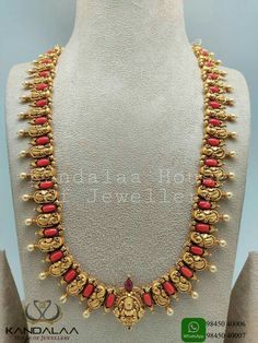 Pagadalu Jewellery, Malabar Gold Jewellery Necklaces Antique, Coral Necklace Indian Gold, Coral Jewelry Indian Gold, Online Gold Jewellery, Antique Jewellery Designs