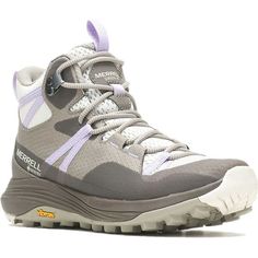 a women's hiking shoe on a white background