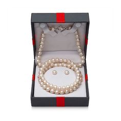 Pearl Type: Cultured Freshwater Pearls# Pieces In Set: 3Included: 2 Earring Stud(s), 1 Bracelet(s), 1 Necklace(s)Features: In A Gift Box, Quick ShipCircumference: 7 InchEarring Back: FrictionJewelry Closure: Lobster ClaspMetal Color: WhiteChain Length: 18 InchCare: Wipe CleanBirthstone: June BirthstoneMetal: Sterling SilverCountry of Origin: Imported Classic White Gold Jewelry Sets As Gift, Classic White Gold Jewelry Set Gift, Classic White Gold Jewelry Set For Gifts, Classic White Gold Jewelry Set, Formal Pearl Jewelry With Sterling Silver Clasp, Pearl White Pearl Jewelry With Sterling Silver Clasp, Classic Pearl White Jewelry Sets, Classic Pearl Bracelet With Sterling Silver Clasp As Gift, Classic Round Pearl Jewelry Sets