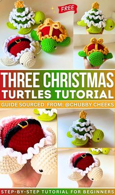 the instructions for crocheted christmas ornaments