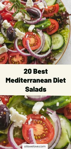 the best mediterranean diet salads to make it easier for you to eat them all year long