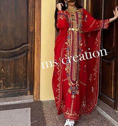 Trendy Fashion Sale!! Red Moroccan Dubai Kaftan Farasha Abaya wedding Fancy Long Gown Dresses, Womens Dresses Eid Floor-length Maxi Dress With Dabka Work, Red Long Sleeve Gown For Eid, Long Sleeve Red Gown For Eid, Red Maxi Dress For Eid Wedding, Red Maxi Dress For Wedding And Eid, Traditional Red Maxi Dress For Wedding, Traditional Long Sleeve Maxi Dress For Wedding, Red Dabka Abaya For Eid, Floor-length Gown With Dabka Work For Traditional Ceremonies