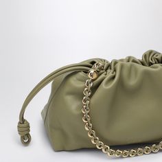 You know that perfect accessory that just seems to fit every occasion? This soft lambskin bag in a fresh eucalyptus green might just be it. It’s got that relaxed, effortlessly chic vibe with some embossed lettering flair. Ruched design with side knots Adjustable and detachable shoulder strap Removable golden chain with logo detail Magnetic closure for easy access Made in Spain 100% lambskin Loewe Flamenco, Green Leather Bag, Eucalyptus Green, Green Soft, Golden Chain, Leather Bag Women, Louis Vuitton Shoulder Bag, Green Bag, Bag Women