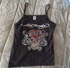 Ed Hardy Top, 2000s Clothes, 2000s Fashion Outfits, Fire Fits, Y2k Clothes, Baby Phat, Estilo Punk, Swaggy Outfits, Ed Hardy