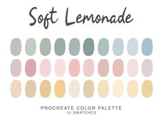 the soft lemonade color palette