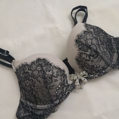 A Gorgeous Victoria's Secret Bra. Brand New With Tags Attached!! Victoria's Secret Gray Bra, Gray Fitted Push-up Bra, Fitted Gray Push-up Bra, Elegant Victoria's Secret Push-up Bra, Elegant Push-up Bra By Victoria's Secret, Elegant Gray Underwire Bra, Elegant Fitted Gray Bra, Victoria Secret Outfits, Bra Sets