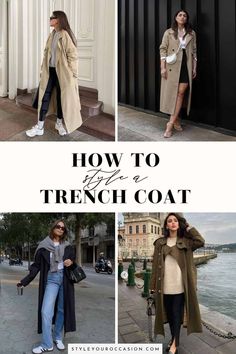 Looking for inspiration on how to style a trench coat for women? These trench coat outfit ideas are chic, modern, and classy. With a mix of casual and dressy street style looks you can wear in spring, fall, and winter. There’s also black trench coat outfit ideas for an edgy aesthetic. Trench Coat Over Blazer, Spring Trench Coat Outfit 2024, Trench Coat In Winter, Long Trench Coat Outfit Street Styles, Trench Coat And Baseball Cap Outfit, How To Wear A Trench Coat Winter, Style A Trench Coat Outfit, Style Trench Coat Women, How To Style Trench Coat Casual