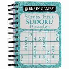 Keep your brain busy with this fun Brain Games Stress Free Sudoku MINI. FEATURES 256 Pages Spiral BoundDETAILS 7.12" x 5.75" x 1.12" Paper Imported Size: One Size. Color: None. Gender: unisex. Age Group: adult. Fun Brain, Sudoku Puzzles, Brain Games, Puzzle Books, Puzzle Game, Your Brain, Book Activities, Brain, Age Group