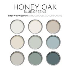 the honey oak blue - greens color scheme for sherylin williams's whole house color scheme