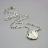 Fingerprint Necklace - "When Two Hearts Become One" is a beautiful necklace for your wedding day.  Handmade by A Timeless Impression Heart Fingerprint, Fingerprint Necklace, 2 Hearts, Unique Gifts For Women, Personalized Pendant, Keepsake Jewelry