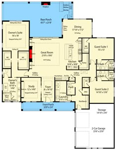 the first floor plan for this house