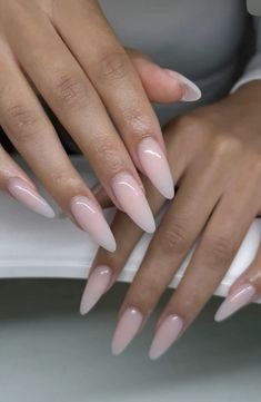 #nails #nailsnailsnails #nailset #nailsofinstagram #classynailart #almondnails Coquette Almond Shaped Nails, Devine Feminine Nails, Almond Vs Stiletto Nails, Mail Ideas Acrylic Almond, Almond Nails On Black Women, Winter Nails Simple Classy, Long Oval Nails Acrylics, Cheap Nail Ideas, New Trendy Nails