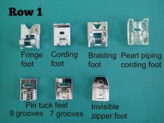 the instructions on how to use sewing foot