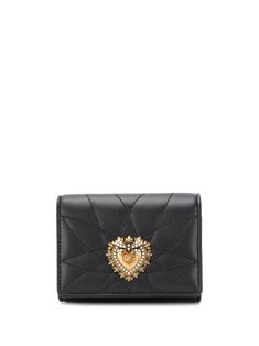 Heart Motif, Luxury Card, Dolce E Gabbana, Leather Wallets, Dolce & Gabbana, Nappa Leather, Brand You, Card Wallet, Purse Wallet