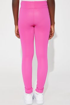 Available In Pink And Nude. PU Legging Novelty Mid Rise Clean Finish Elastic Waist XS (4/5) S (6/7) M (8) L (10) XL (12) Face: Polyurethane Base: 95% Polyester 5% Spandex Imported | Mini Heart Me Faux Leather Legging in Pink size Small by Fashion Nova Pink Footless Tights, High Stretch Pink Trendy Tights, Trendy High Stretch Pink Tights, Pink Footless Leggings For Spring, Footless Pink Leggings For Spring, Pink Elastic Footless Bottoms, Sporty Pink Micro-elastic Tights, Spring Sports Tights In Solid Color, Casual Pink Elastic Leggings