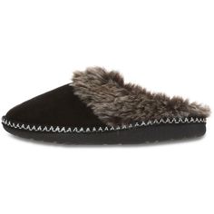 For the lovers of comfort mixed with style, this slip-on clog is a classic at-home go-to. Made with a memory foam insole, a two-tone faux fur footbed, plus a delightful microsuede outer, each step in this high-quality slipper is like walking on pillows. For sure footing, this style also includes a rugged indoor-outdoor sole. Clog Slippers, Faux Fur Slippers, Fur Slippers, The Lovers, Round Toe Heels, Slipper Socks, Walk On, Faux Suede, Clogs