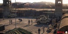 Military Base Concept Art, Base Concept Art, Fallout 4 Settlement Ideas, Matte Paintings, Blur Studios, Army Base, Ninja Art, Special Force, Military Pictures