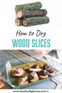 how to dry wood slices in a glass baking dish with mushrooms and asparagus