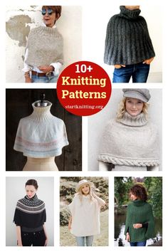 knitting patterns for sweaters and ponchles