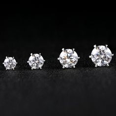 Introducing Zomier Earrings - Moissanite Diamond Stud, the epitome of elegance and luxury. These exquisite diamond earrings are designed to enhance your style and make a statement. Available in various gem colors and sizes, including 0.5CT VVSI1 5.0mm, 1.0CT VVSI1 6.5mm, 2.0CT VVSI1 8.0mm, and 3.0CT VVSI1 9.0mm, they cater to different preferences. Each pair can be selected with or without a certificate. These diamond earrings are crafted with precision and attention to detail, ensuring exceptio Family Jewellery, Gemstone Stud Earrings, Engraved Bracelet, Ethical Jewelry, Free Earrings, Gemstone Studs, Classic Jewelry, Timeless Jewelry, Birthstone Charms