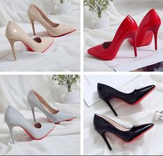 FREE SHIPPING 30 DAYS RETURN EASY PAYMENT Woman High Heels Pumps Pointed Stilettos Toe Big Size Ladies Wedding Shoes New Description: REVIEWS The product came very well packaged. I'm very happy. thank you for everything. Seller strongly recommended. This is great! I definitely recommend! Product looks amazing Delivery was fast. Excellent seller, great communication. I advise everyone Wedding High Heels With Red Sole, Wedding Heels With Red Sole, Chic Wedding Heels With Red Sole, Ladies Wedding Shoes, Professional Work Shoes, Work Shoes Women, Basic Heels, Slide Slippers, Pump Types